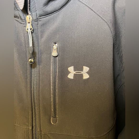 Under Armour men’s black full zip jacket. Size large. Good condition. - Picture 2 of 5
